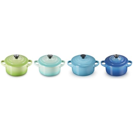 Le Creuset 4er-Set Mini Cocottes Meeresbrise aus Steinzeug | Le Creuset | Mimocook