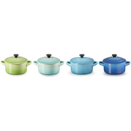 Le Creuset 4er-Set Mini Cocottes Meeresbrise aus Steinzeug | Le Creuset | Mimocook