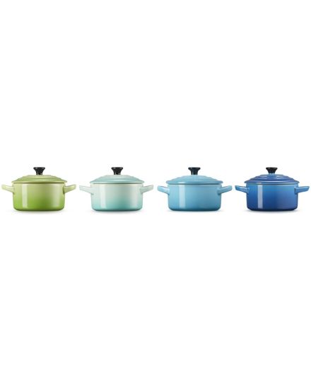 Le Creuset Set de 4 mini-cocottes Brise Marine en céramique | Le Creuset | Mimocook