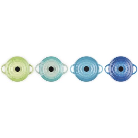 Le Creuset Set de 4 Mini Cocottes Brise Marine en Céramique | Le Creuset | Mimocook