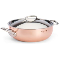 de Buyer PRIMA MATERA Sartén Alta de Cobre e Inox con Tapa 28cm