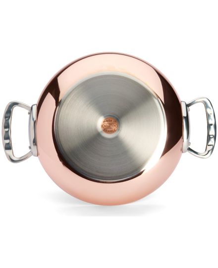 de Buyer PRIMA MATERA Sauteuse aus Kupfer und Edelstahl mit Deckel 28cm | De Buyer | Mimocook