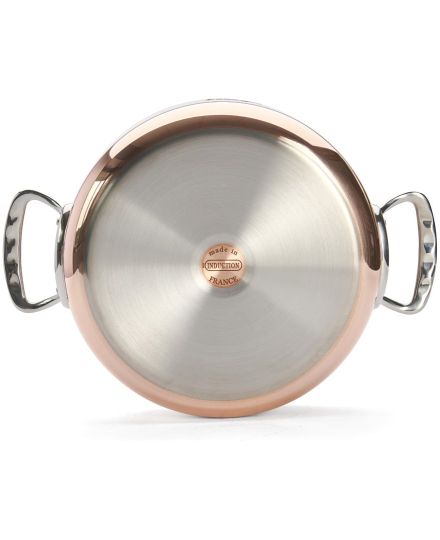 de Buyer PRIMA MATERA Copper & Stainless Steel Sauté Pan with Lid | De Buyer | Mimocook