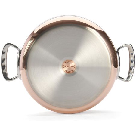 de Buyer PRIMA MATERA Copper & Stainless Steel Sauté Pan with Lid | De Buyer | Mimocook