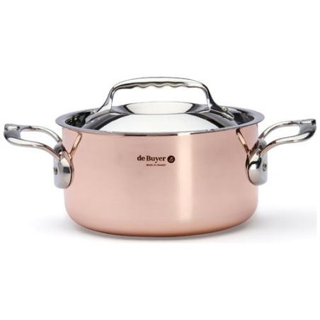 de Buyer PRIMA MATERA Schmortopf aus Kupfer und Edelstahl mit Deckel | De Buyer | Mimocook