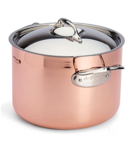 de Buyer PRIMA MATERA Copper & Stainless Steel High Stewpan with Lid | De Buyer | Mimocook