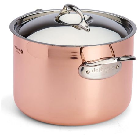 de Buyer PRIMA MATERA Copper & Stainless Steel High Stewpan with Lid | De Buyer | Mimocook