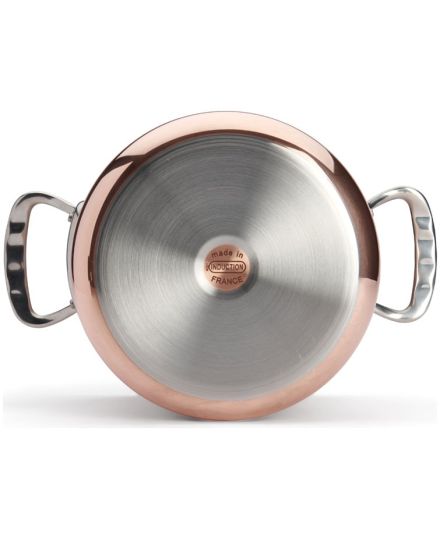 de Buyer PRIMA MATERA Hoher Kochtopf aus Kupfer und Edelstahl mit Deckel | De Buyer | Mimocook