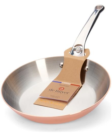 de Buyer PRIMA MATERA Copper & Stainless Steel Fry Pan | De Buyer | Mimocook