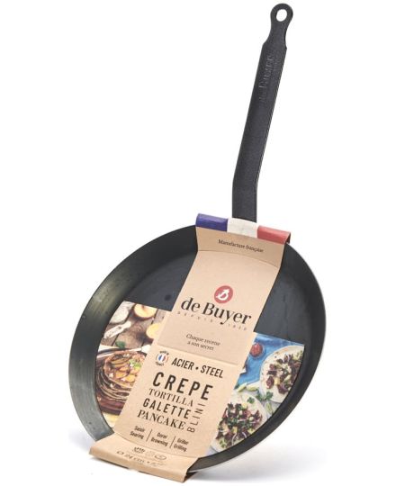 de Buyer BLUE CARBON Crepe Pan 24 cm | De Buyer | Mimocook