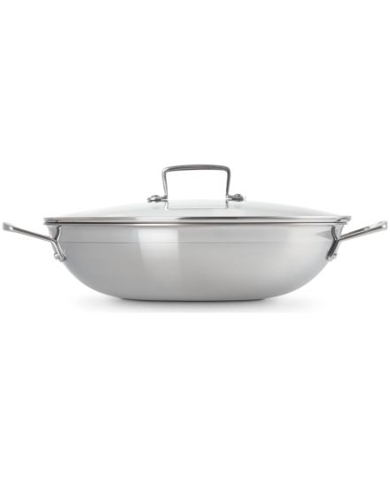 Le Creuset Wok de Aço Inoxidável Classic com Antiaderente 30 cm | Le Creuset | Mimocook