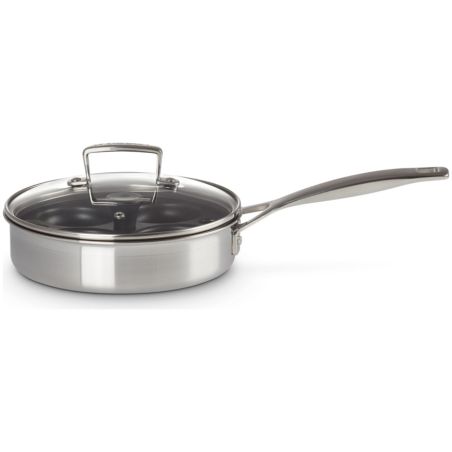 Le Creuset 3-ply Edelstahl-Sauteuse mit Einsatz zum Pochieren 20 cm | Le Creuset | Mimocook