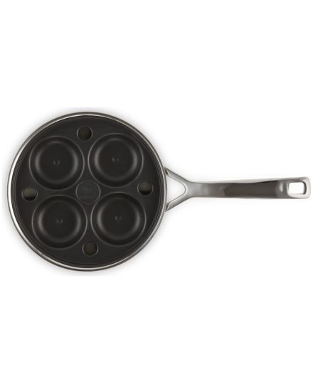 Le Creuset Unbeschichtete Sautépfanne mit Pochiereinsatz aus 3-ply Edelstahl | Le Creuset | Mimocook