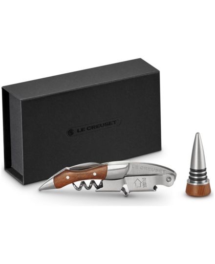 Le Creuset Geschenkset Kellnermesser WT-110 mit Holzgriff & Verschluss GS-190 | Le Creuset | Mimocook