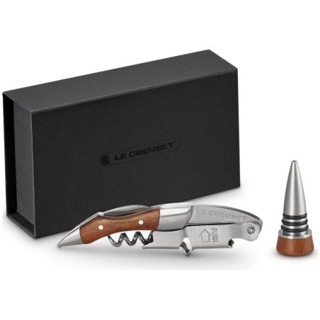 Le Creuset Geschenkset Kellnermesser WT-110 mit Holzgriff & Verschluss GS-190 | Le Creuset | Mimocook