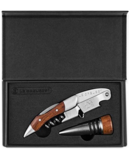 Le Creuset Geschenkset Kellnermesser WT-110 mit Holzgriff & Verschluss GS-190 | Le Creuset | Mimocook