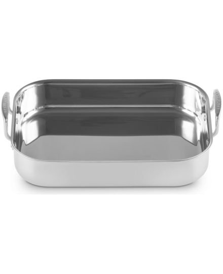 Le Creuset Fuente Asadora Rectangular de Acero Inoxidable 3-ply 35 cm | Le Creuset | Mimocook
