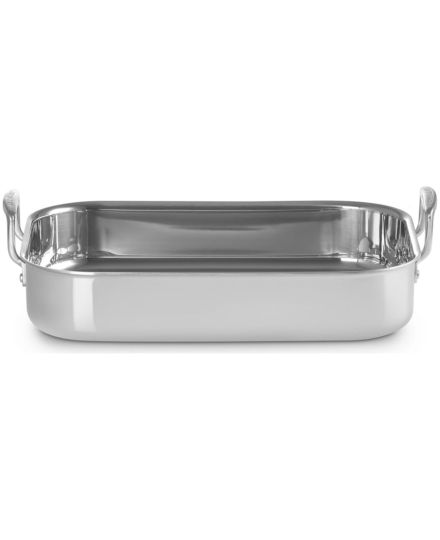 Le Creuset Tabuleiro Assador Retangular de Aço Inoxidável Classic 35 cm | Le Creuset | Mimocook