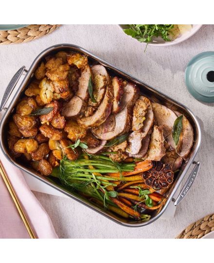 Bandeja asadora rectangular de Acero Inoxidable Classic 35x25cm Le Creuset | Le Creuset | Mimocook