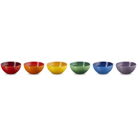 Set de 6 Platos Aperitivo Arcoíris en Cerámica Gres Le creuset | Le Creuset | Mimocook