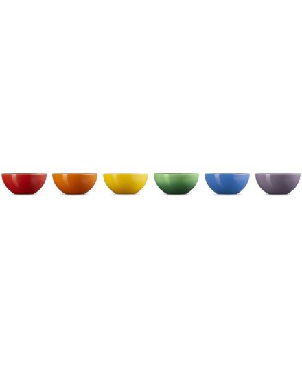Le Creuset 6er-Set Schalen Regenbogen aus Steinzeug | Le Creuset | Mimocook
