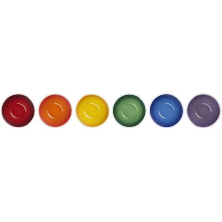 Set de 6 Platos Aperitivo Arcoíris en Cerámica Gres Le creuset | Le Creuset | Mimocook