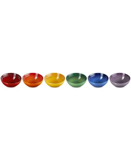 Le Creuset 6er-Set Müslischalen Regenbogen aus Steinzeug 16 cm | Le Creuset | Mimocook