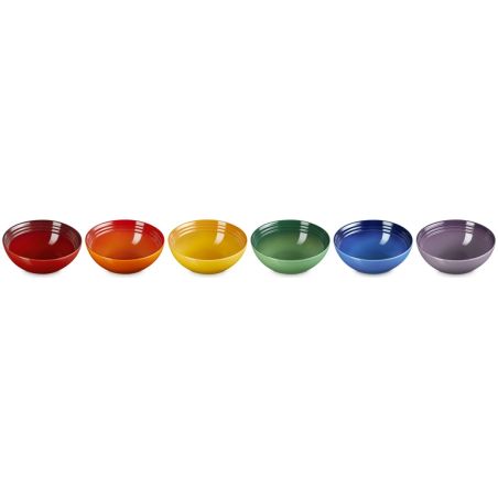 Le Creuset 6er-Set Müslischalen Regenbogen aus Steinzeug 16 cm | Le Creuset | Mimocook