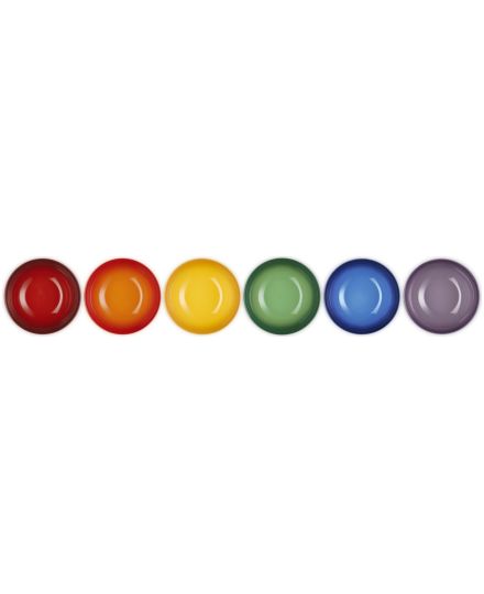 Le Creuset Stoneware Rainbow Set of 6 Cereal Bowls 16 cm | Le Creuset | Mimocook