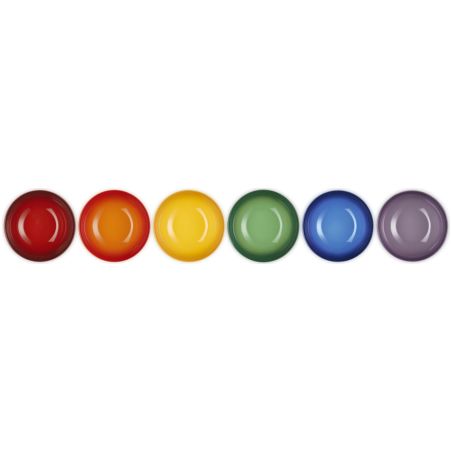 Le Creuset 6er-Set Müslischalen Regenbogen aus Steinzeug 16 cm | Le Creuset | Mimocook