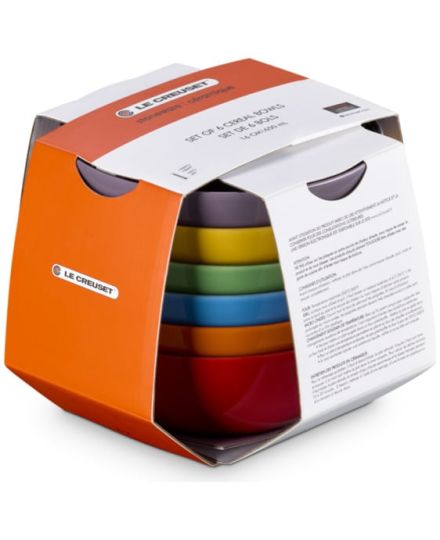 Le Creuset Set de 6 Tigelas Arco-Íris em Cerâmica para Cereal 16 cm | Le Creuset | Mimocook