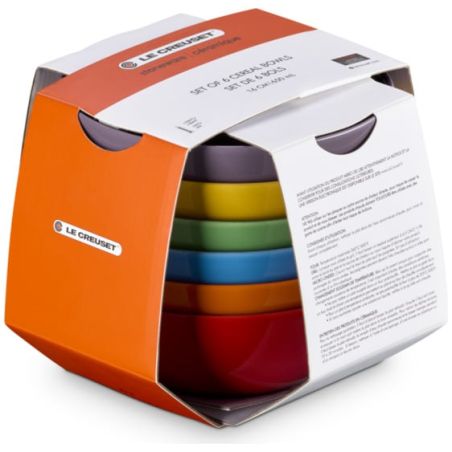 Le Creuset Set de 6 Tigelas Arco-Íris em Cerâmica para Cereal 16 cm | Le Creuset | Mimocook