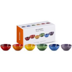 Set 6 mini ramekins Arco-íris em cerâmica de grés Le Creuset