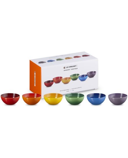Le Creuset 6er-Set Mini-Ramekins Regenbogen aus Steinzeug | Le Creuset | Mimocook
