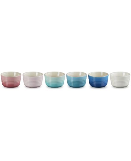 Le Creuset Stoneware Rainbow Set of 6 Mini Ramekins | Le Creuset | Mimocook