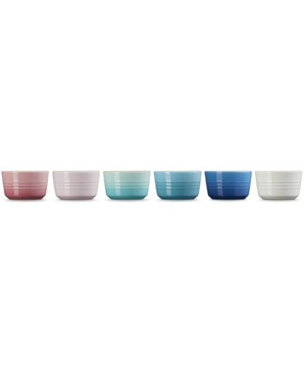 Le Creuset Stoneware Rainbow Set of 6 Mini Ramekins | Le Creuset | Mimocook