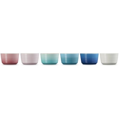 Le Creuset Stoneware Rainbow Set of 6 Mini Ramekins | Le Creuset | Mimocook