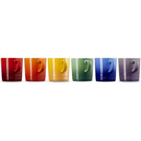 Le Creuset Stoneware Rainbow Set of 6 Mugs 0.35 L | Le Creuset | Mimocook