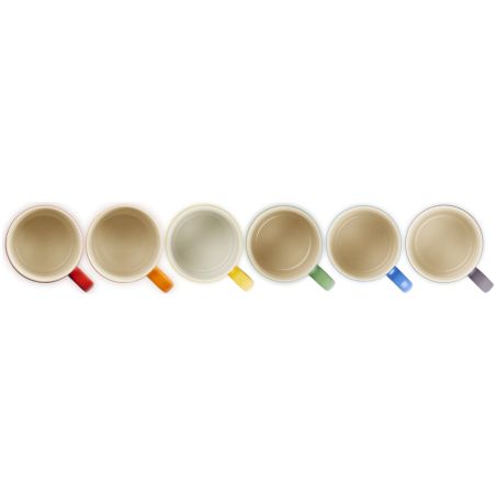 Le Creuset 6er-Set Becher Regenbogen aus Steinzeug 0,35 L | Le Creuset | Mimocook