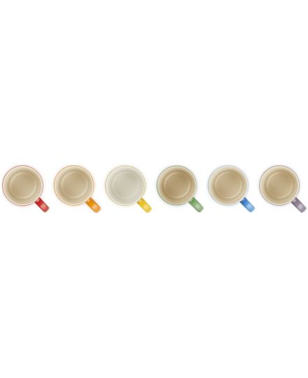 Le Creuset 6er-Set Espressotassen Rainbow III aus Steinzeug | Le Creuset | Mimocook