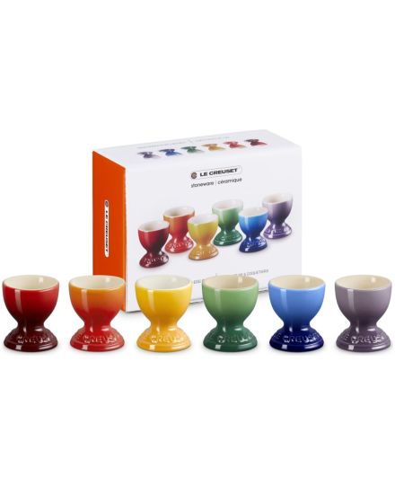 Set de 6 hueveras Arcoíris de cerámica de gres Le Creuset | Le Creuset | Mimocook