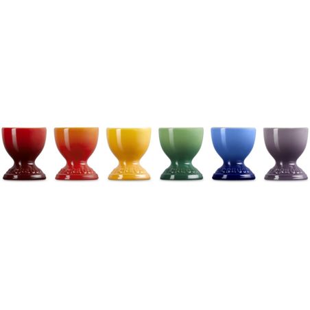 Le Creuset Stoneware Rainbow Set of 6 Egg Cups | Le Creuset | Mimocook