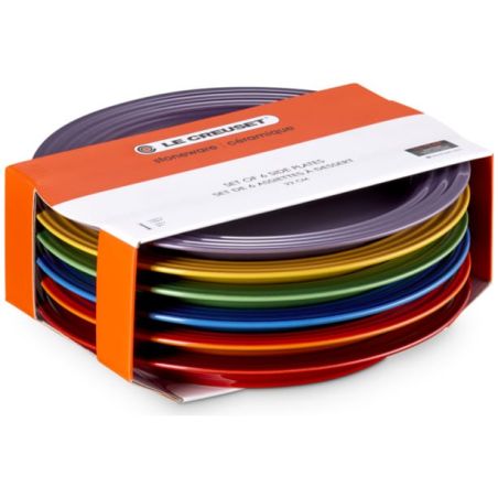 Le Creuset Stoneware Rainbow Set of 6 Side Plates | Le Creuset | Mimocook