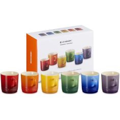Set de 6 tazas Cappuccino Arcoíris de cerámica de gres Le Creuset