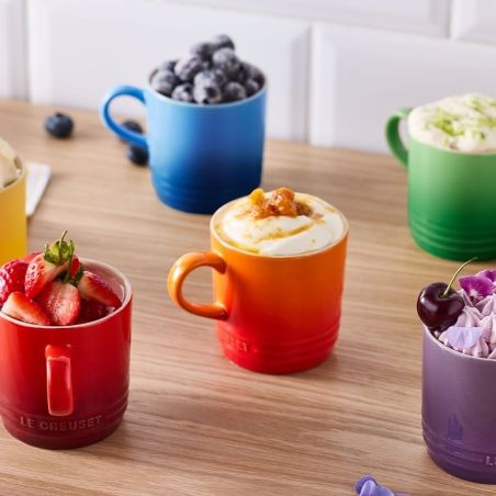 Set de 6 tasses à cappuccino Arc-en-ciel en céramique Le Creuset | Le Creuset | Mimocook