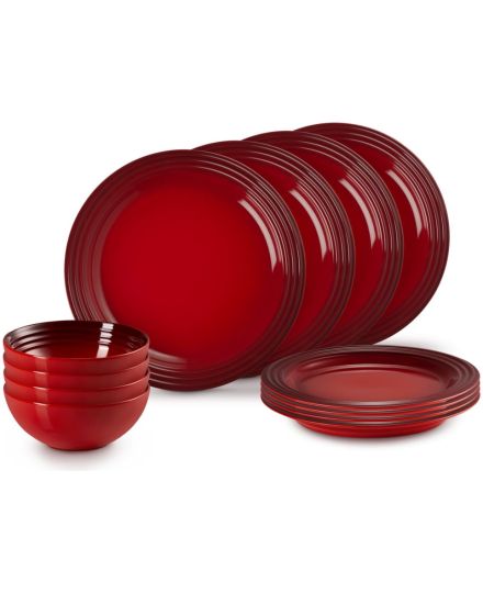 Le Creuset 12-teiliges Tafelservice aus Steinzeug | Le Creuset | Mimocook