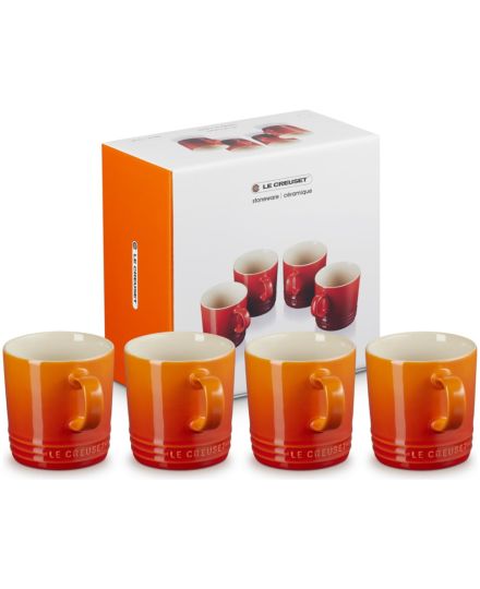 Le Creuset Set de 4 Mugs en Céramique | Le Creuset | Mimocook