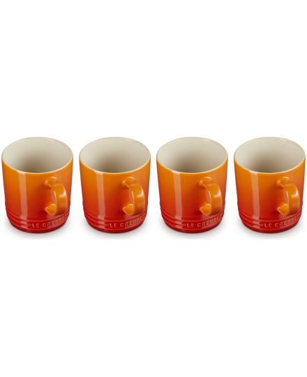 Set de 4 tazas grandes de cerámica de gres Le Creuset | Le Creuset | Mimocook