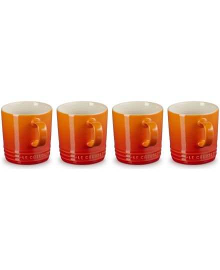 Set de 4 tazas grandes de cerámica de gres Le Creuset | Le Creuset | Mimocook
