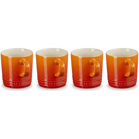 Le Creuset Set de 4 Tazas de Cerámica de Gres | Le Creuset | Mimocook